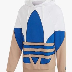 Adidas Originals Men's Out CLR Bl Hood Hoodie With Trefoil Logo M/L Cotton.